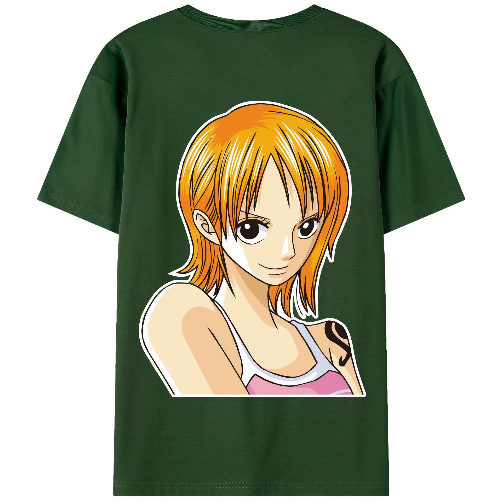 ワンピース ナミ ONE PIECE Nami 綿100％半袖Tシャツ（背面プリント）